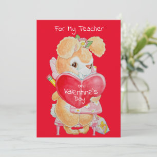 Valentine's Day Card for a Good Teacher