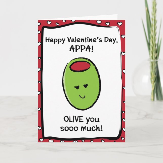 Valentine's Day Card for Appa (Front)