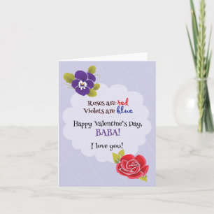Valentine's Day Card for Baba