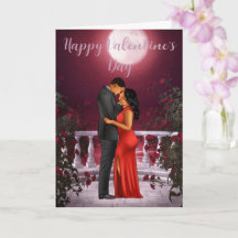 Valentine's Day Card for Black Couple