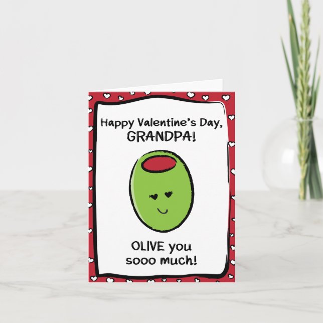 Valentine's Day Card for Grandpa (Front)
