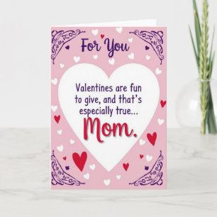 Valentines Day Card For Mom