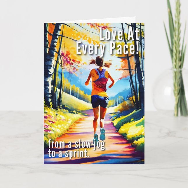 Valentine's Day Card for Runners (Front)