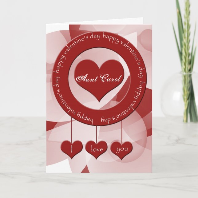Valentine's Day Card for Special Aunt (Front)