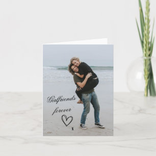 Valentine's Day Card - Girlfriends Forever Beach