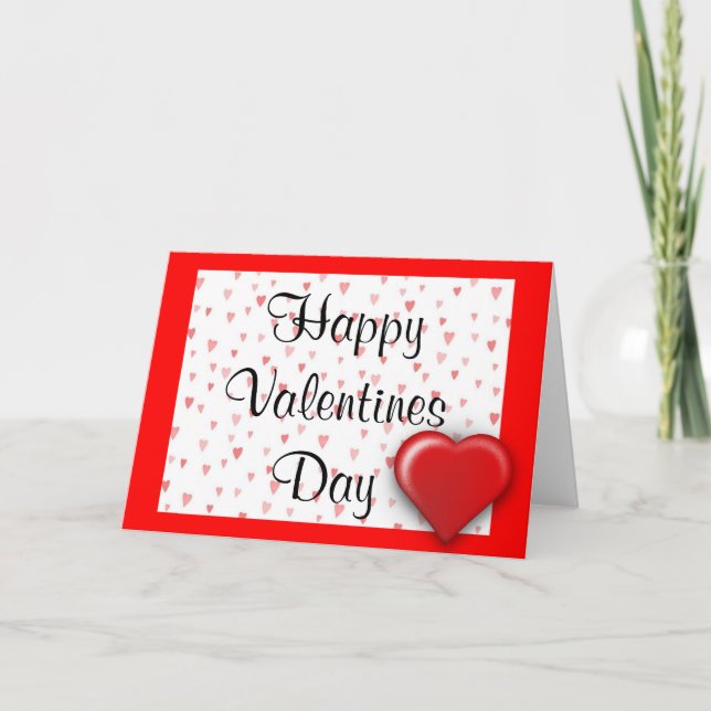 Valentine's Day Card  Hearts (Front)