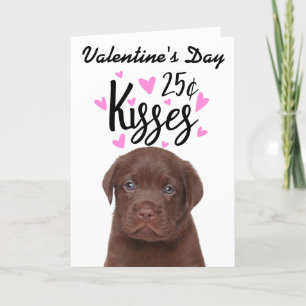 Valentine's Day card kisses ...from the dog