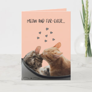 Valentine's Day Card, Meow and Fur-Ever Card