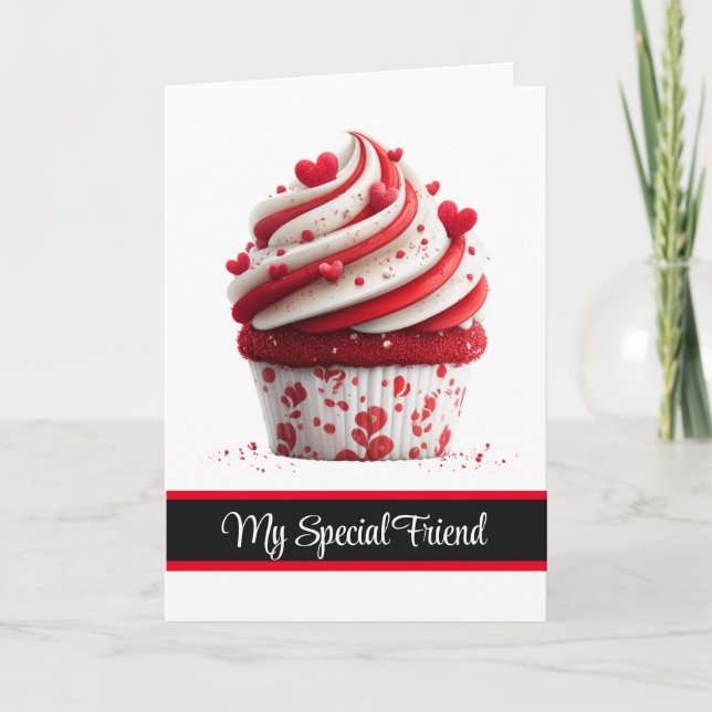 Valentine's Day Card-My Special Friend  Holiday Card (Front)