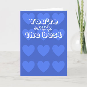 Valentines day card with blue hearts by Jo Images