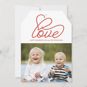 Valentine's Day Card with Love and Photo