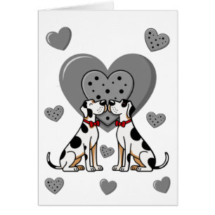 valentines day cards Great Dane