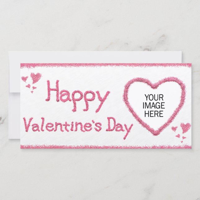 Valentine's Day Carte photo personnalisable (Devant)