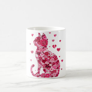 Valentine's Day Cat Coffee Mug