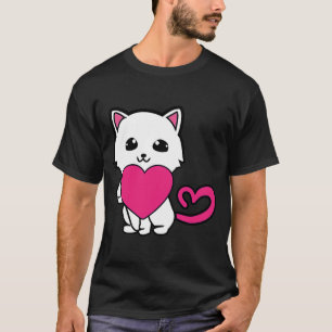 Valentine's Day Cat Love  Feline  Kitten Fan T-Shirt