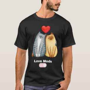 Valentine's Day cat motif lion fashion on for men T-Shirt