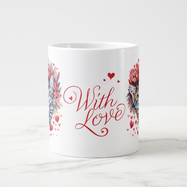 Valentine's Day Cat Mug (Front)