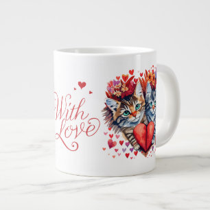Valentine's Day Cat Mug