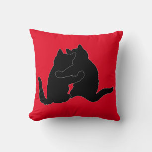 VALENTINE'S DAY CAT PILLOW