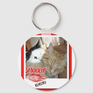 Valentine's Day Cats Keychain