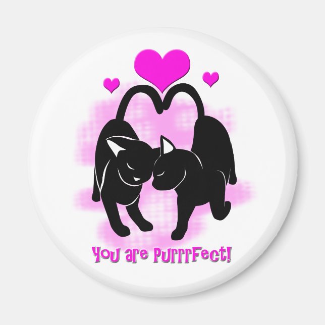 Valentines Day Cats Magnet (Front)