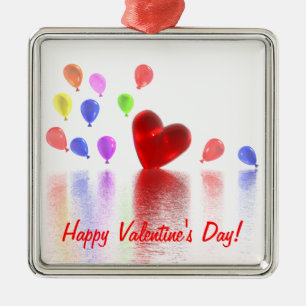 Valentines Day Celebration Metal Ornament