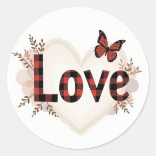 Valentine's Day celebration of Love  Classic Round Sticker