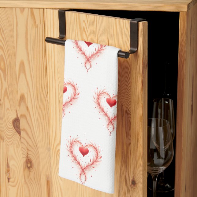 Valentine's Day celebration of Love  Kitchen Towel (Thirds Fold)