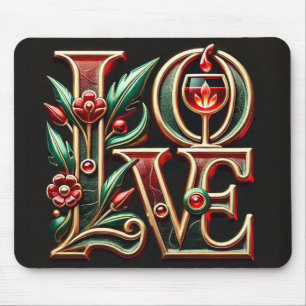 Valentine's Day celebration of Love Mouse Pad