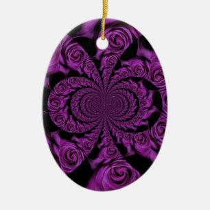 Valentines day ceramic ornament