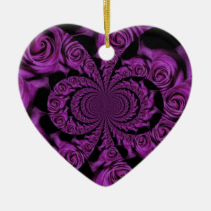 Valentines day ceramic ornament