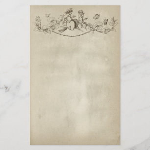 Valentine's Day Cherubs Stationery Paper