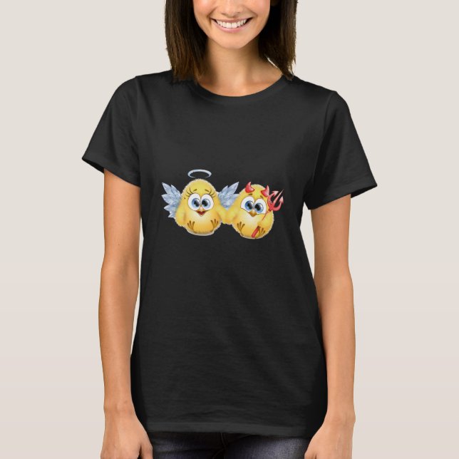 Valentine's Day Chicks  1 T-Shirt (Front)