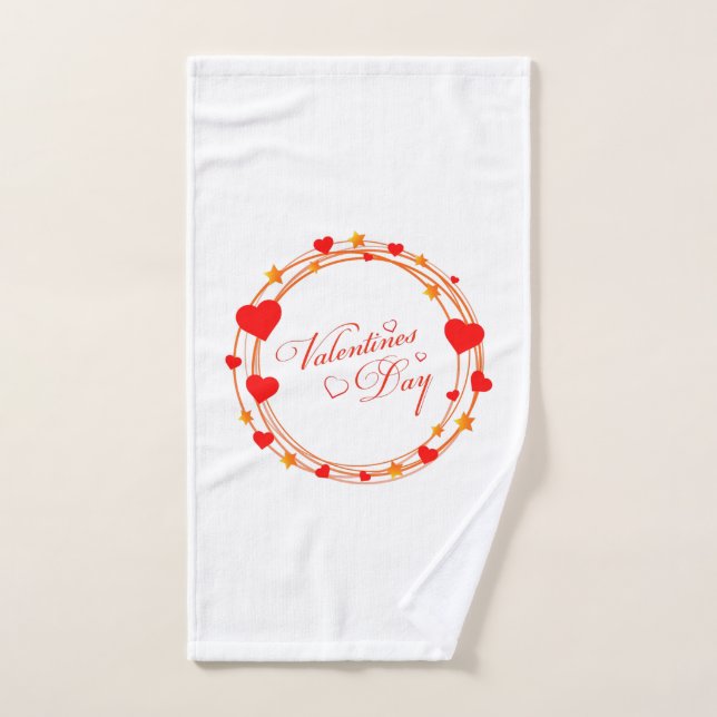 Valentine's Day Circle Design-25695 (Serviette à main)