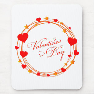 Valentine's Day Circle Design-25695 Mouse Pad