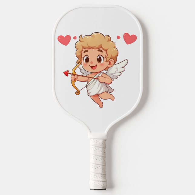Valentine's Day classic/vintage Cupid Pickleball Paddle (Front)