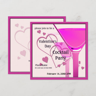 Valentine's Day Cocktail Party Invitation