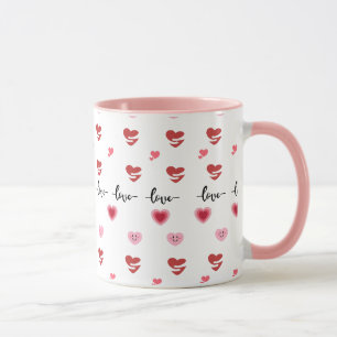 Valentine's Day Coffee Mugs Pink Theme