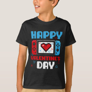 Valentines Day Controller Video Game Heart Boys Pa T-Shirt