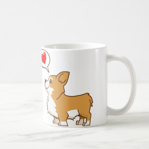 Valentine's Day Corgi Coffee Mug