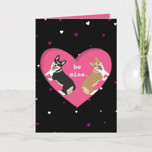 Valentines Day Corgi XOXO  Thank You Card