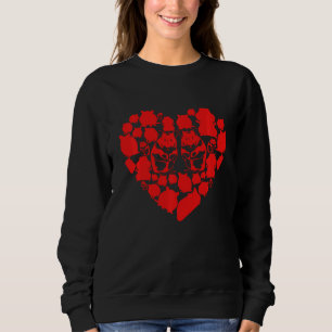 Valentines Day Couple Hamster Hearts Cute Animals Sweatshirt