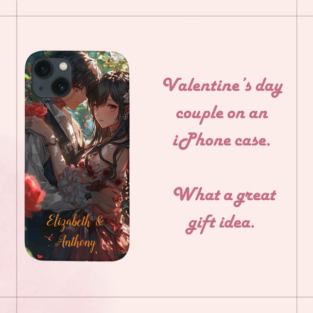 Valentine's day couple  iPhone case (Creator Uploaded)