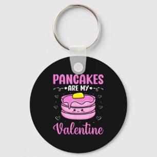 Valentine's Day Couple - Pancakes Are My Valentine Keychain