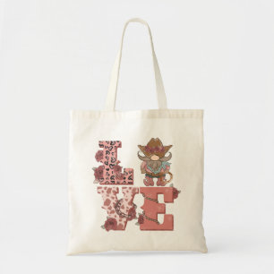 Valentine's Day Cowboy Gnome Tote Bag