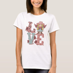 Valentine's Day Cowgirl Love T-Shirt
