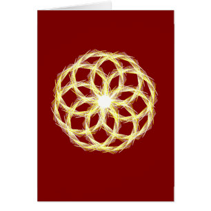 Valentines Day Crimson and Gold Math, Card
