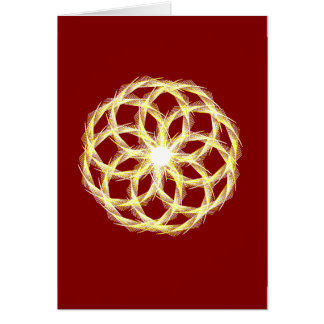 Valentines Day Crimson and Gold Math, Card