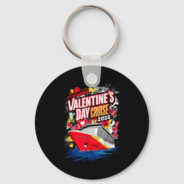 Valentines Day Cruise 2026  Keychain (Front)