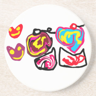 valentine's day cupcakes coaster